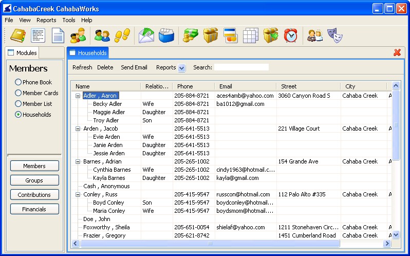 Church Household View