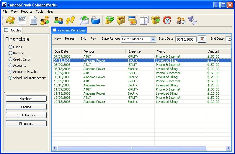 Bill Payment Reminders
